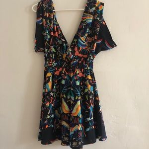 Mara Hoffman techno animal print dress size small